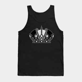 Imperial crown (black and silver) Tank Top